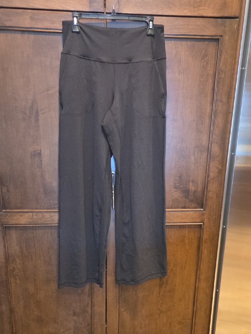 lululemon athletica Black Performance Leggings with Reflective Logo